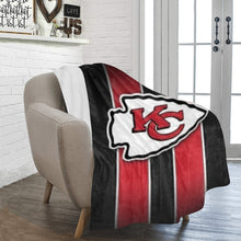 Load image into Gallery viewer, Custom Football Fleece Throw Blanket