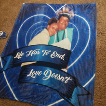 Load image into Gallery viewer, Custom Fleece Throw Blanket