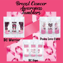 Load image into Gallery viewer, Breast Cancer Tumblers