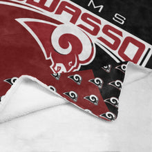 Load image into Gallery viewer, Owasso Rams Fleece Throw Blanket