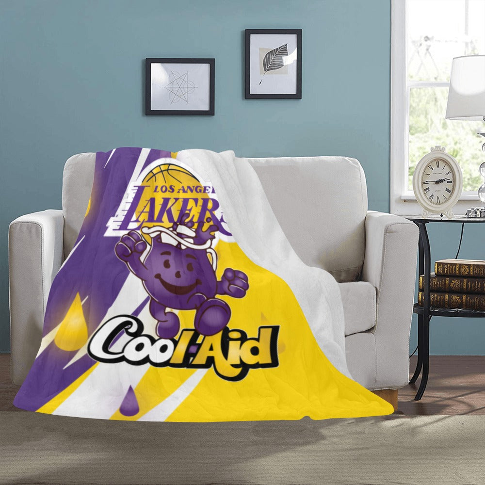 Custom Fleece Throw Blanket - Cool Aid Basketball