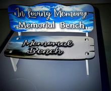 Load image into Gallery viewer, Memorial Bench Display

