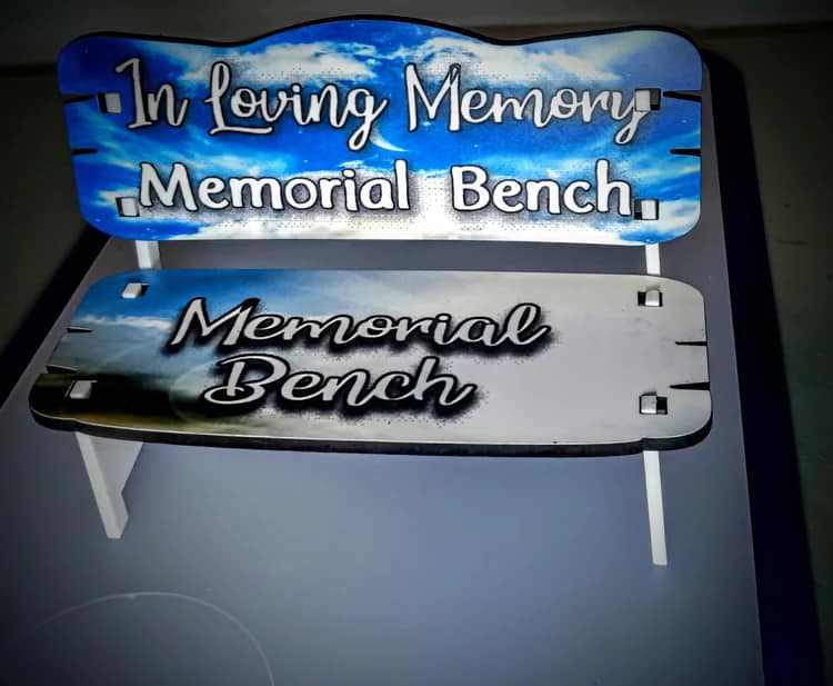 Memorial Bench Display