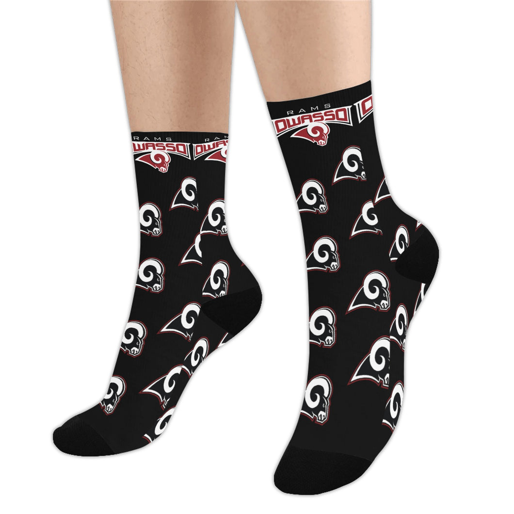 Custom Owasso Rams Socks
